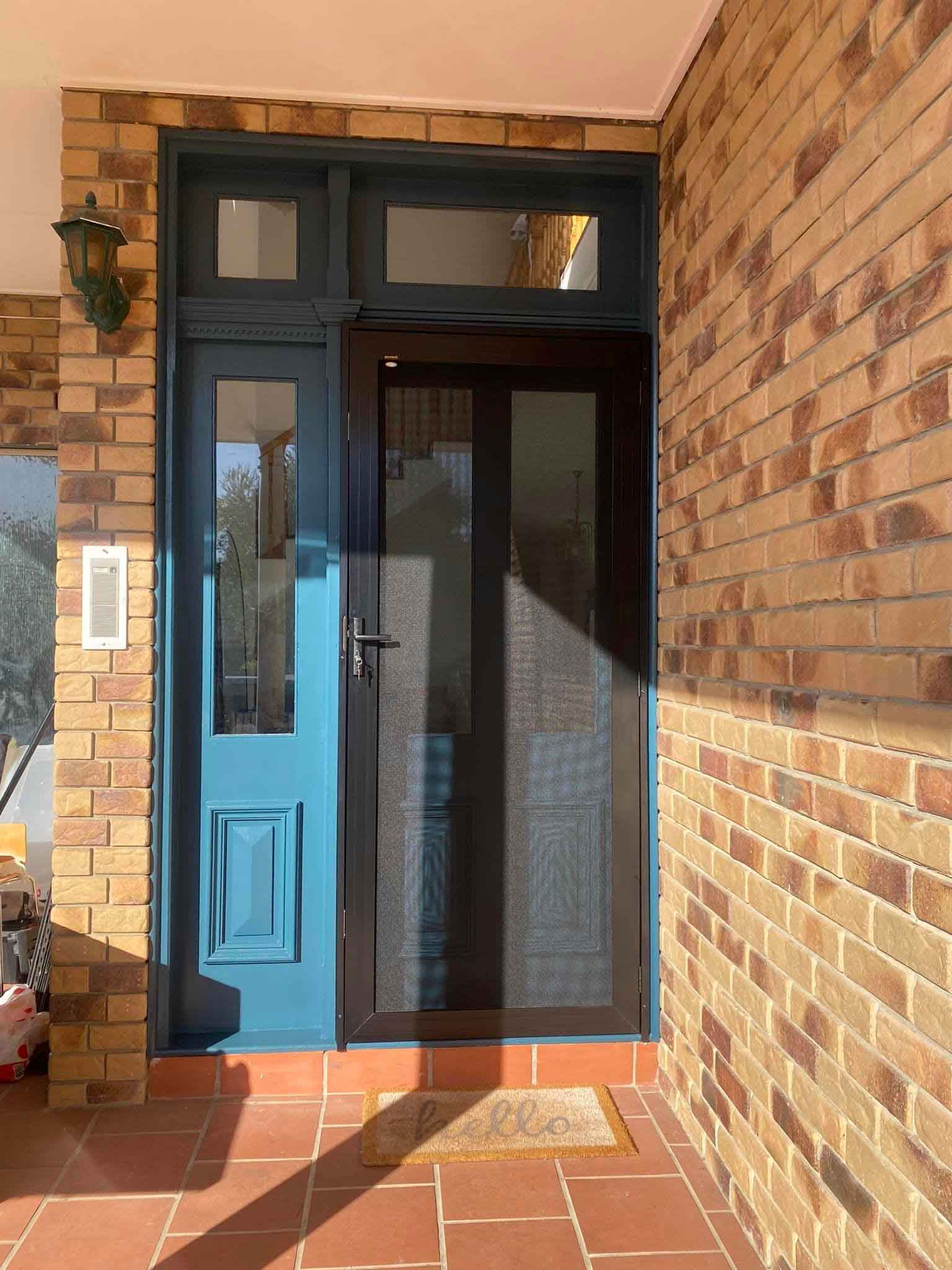 Home 16 Security door installation after
